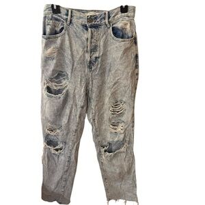 Pacsun Light Blue High Rise Straight Jeans Size 26